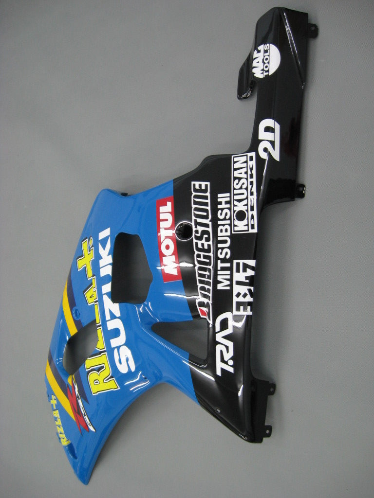 For GSXR600 2001-2003 Bodywork Fairing Blue ABS Injection Molded Plastics Set