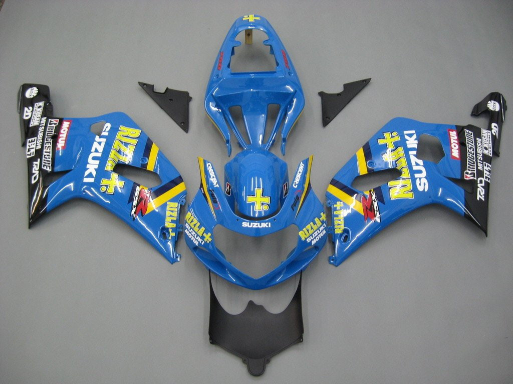 2001-2003 Suzuki GSXR 600 Azul Negro Rizla GSXR Racing Carenados Genérico
