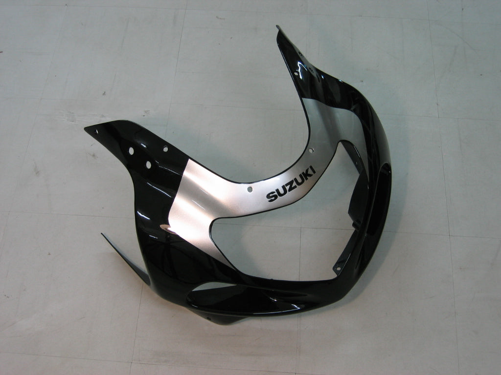 2001-2003 GSXR600 Bodywork Fairing Black ABS Injection Molded Plastics Set Generic