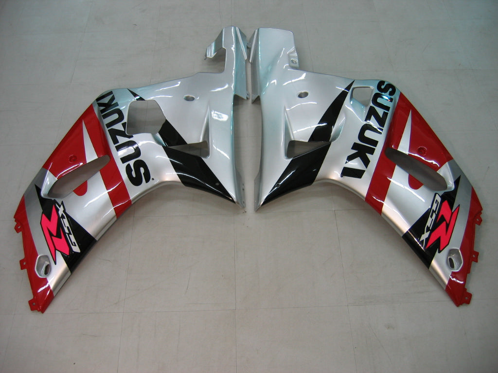 2001-2003 Suzuki GSXR 600 Silver Red Black GSXR Racing Fairings Generic