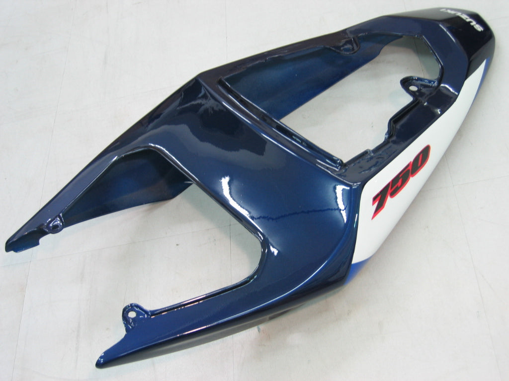 Pour GSXR 600/750 2004-2005 Bodywork Fairring Blue ABS injection plastics moulées plastiques à chaud