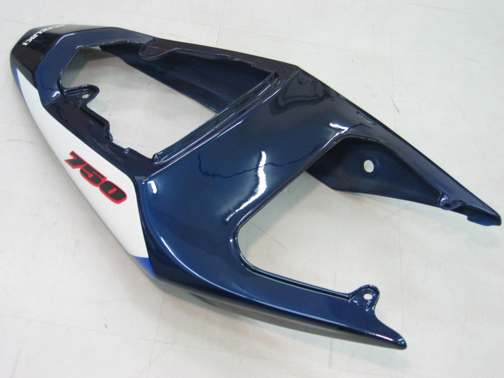 2004-2005 GSXR 600/750 BLUBE FAIRAGNE CAURING ABS INSIMECTION PLASTIQUES MOULÉS Set Hot Vendre générique