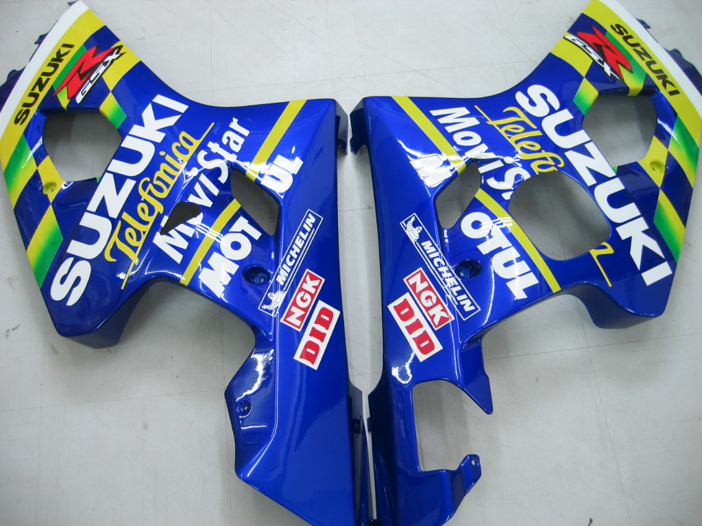 2004-2005 Suzuki GSXR 600 750 Blue Movistar GSXR Racing Fairings Generic