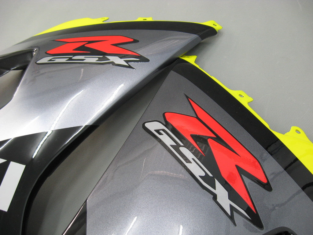 2004-2005 Suzuki GSXR 600 750 Gul & Svarte GSXR Racing-kåper generisk