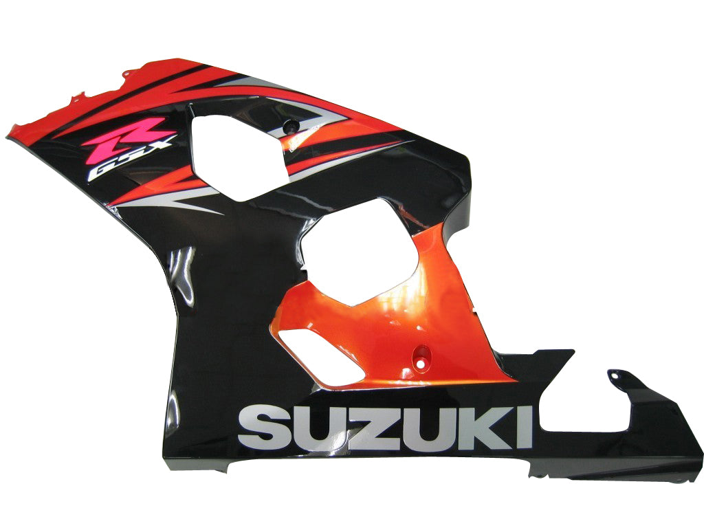 2004-2005 Suzuki GSXR 600 750 Black Orange GSXR Racing Fairings Generic