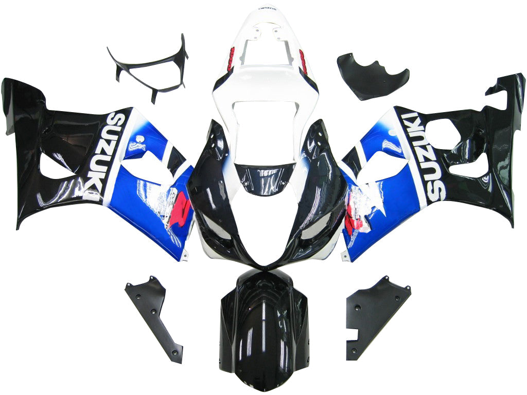 2004-2005 GSXR 600/750 BLACE FAIRING FAIRING ABS ABS PLASTIQUES MOULÉS PLASTIQUES GÉNÉRIC