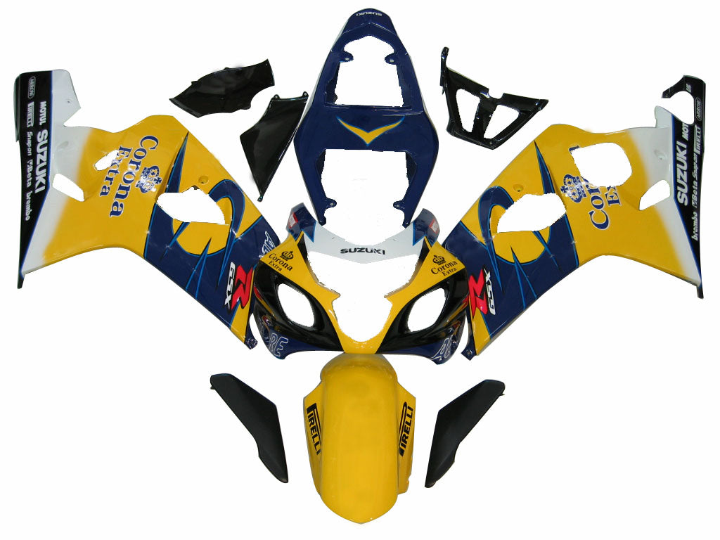 2004-2005 GSXR 600/750 KODELOVANIE KAPETING ŽLOTNÉ ABS Vstrekované formované plasty Set Generic