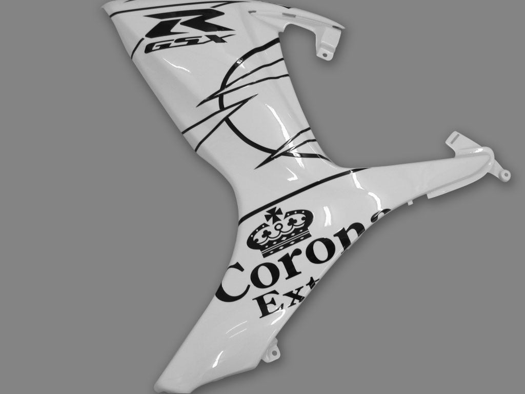 2006-2007 GSXR 600/750 White Bodywork Fairing ABS Injection Molded Plastics Set Generic