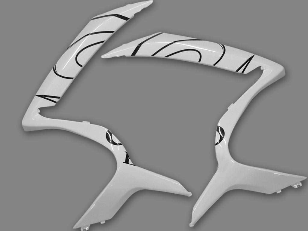 2006-2007 GSXR 600/750 White Bodywork Fairring ABS injection plastics moulées génériques
