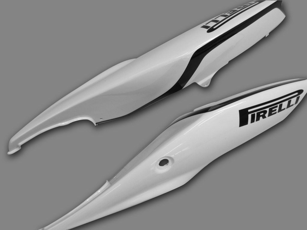 2006-2007 GSXR 600/750 White Bodywork Fairing ABS Injection Molded Plastics Set Generic