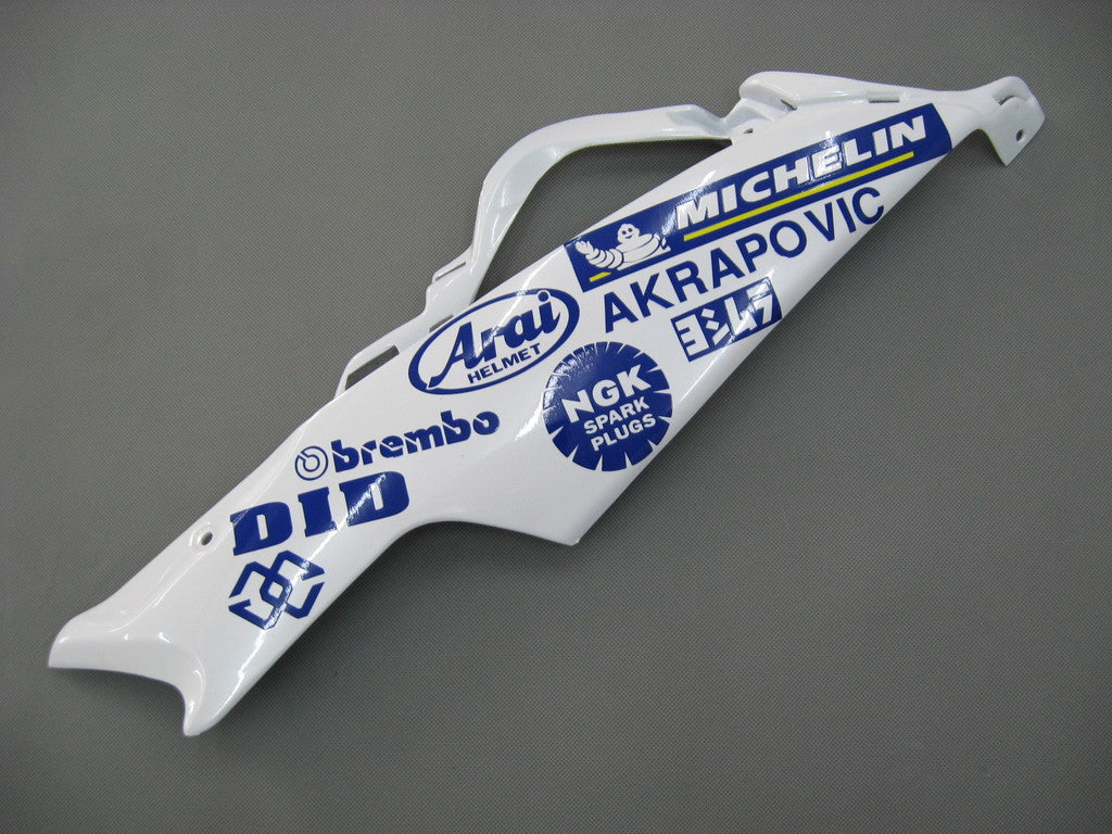 Suzuki GSXR600750 Blanc 2006-2007&Kit de carénage bleu