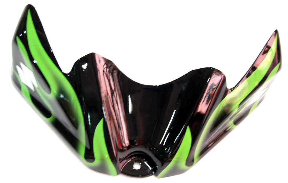 2008-2010 Suzuki GSXR 600 750 Svart & Green Flame GSXR Racing-kåper generisk