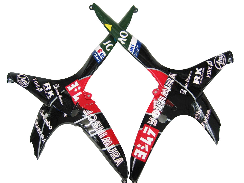 2008-2010 Suzuki GSXR 600 750 Rood Zwart No.34 Suzuki Racing Stroomlijnkappen Generiek