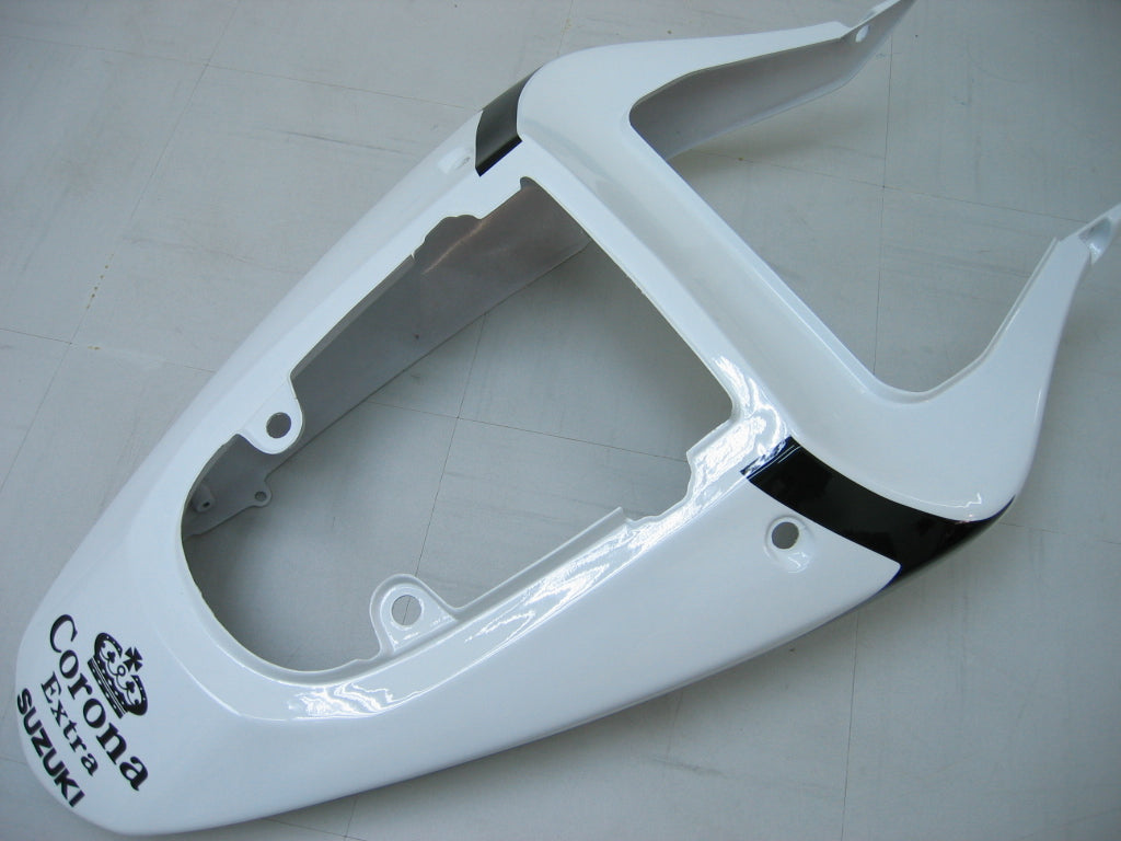 2001-2003 Suzuki GSXR 750 Fairings White Black Alstare Corona Racing Generic