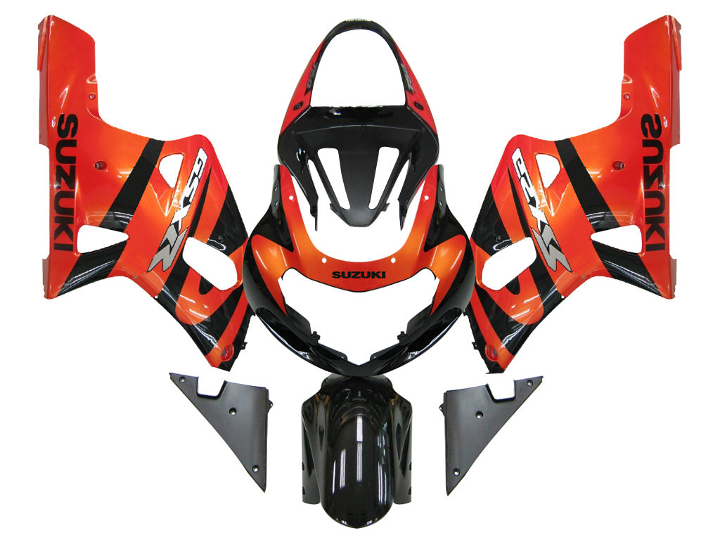 2001-2003 Suzuki GSXR 750 Kuipen Oranje Metallic & Zwarte GSXR Racing Generiek