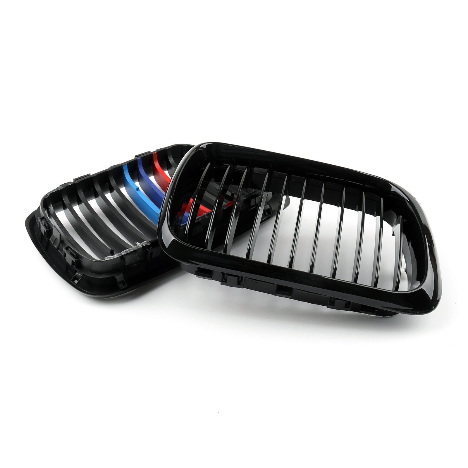E36 1997-1999 BMW matzwarte niergrille vooraan, mesh grille