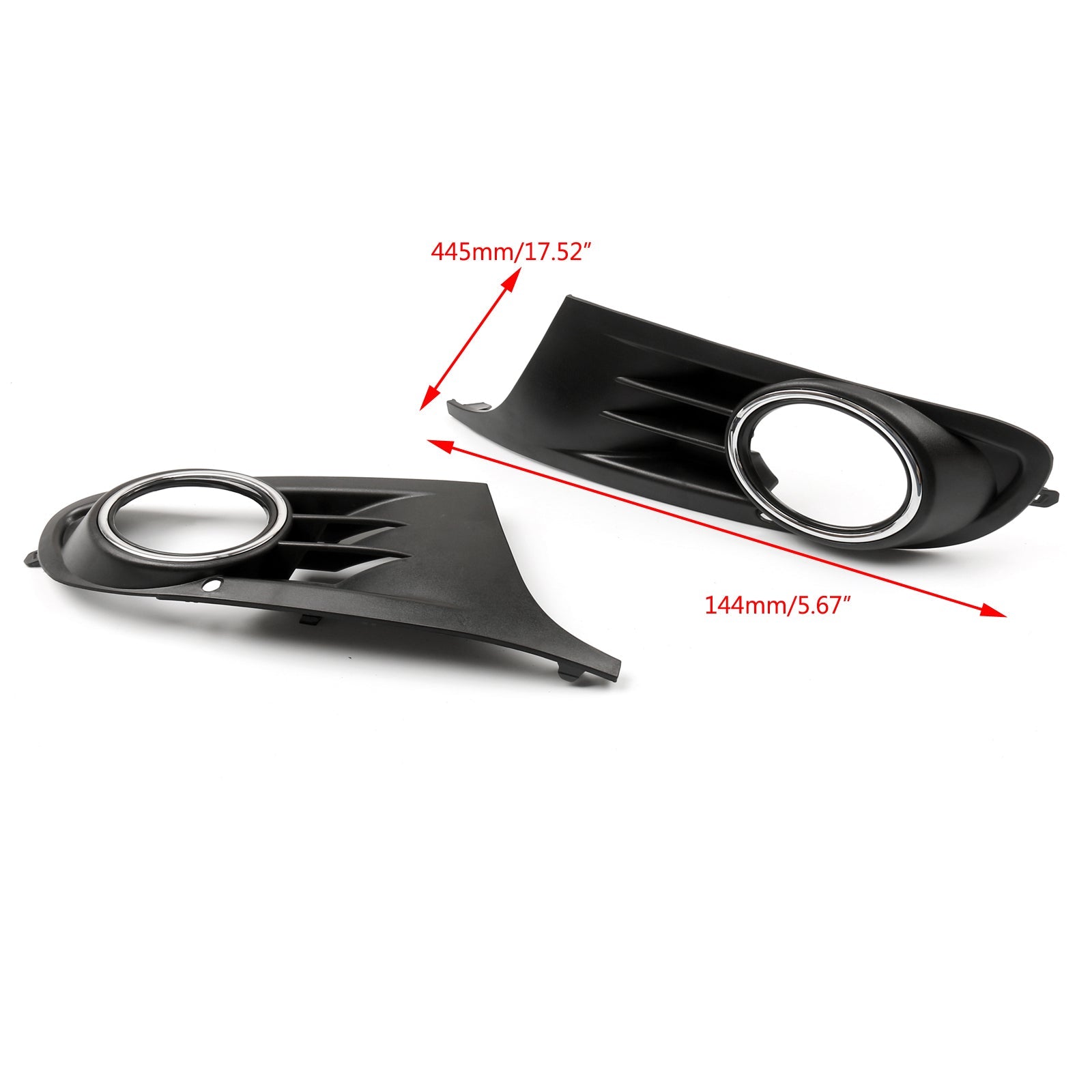 Mistlamproosterafdekkingen (paar) voor (10-14) VW MK6 Golf/Jetta Sportwagen Open Vent Generiek