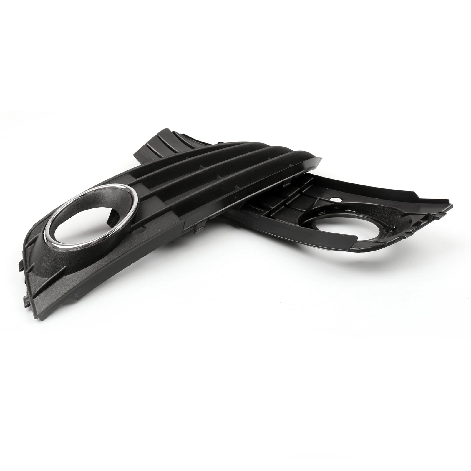 2009-2011 Audi A4 A4L B8 Euro predný nárazník Fog Light Grille Cover Matte Black Generic