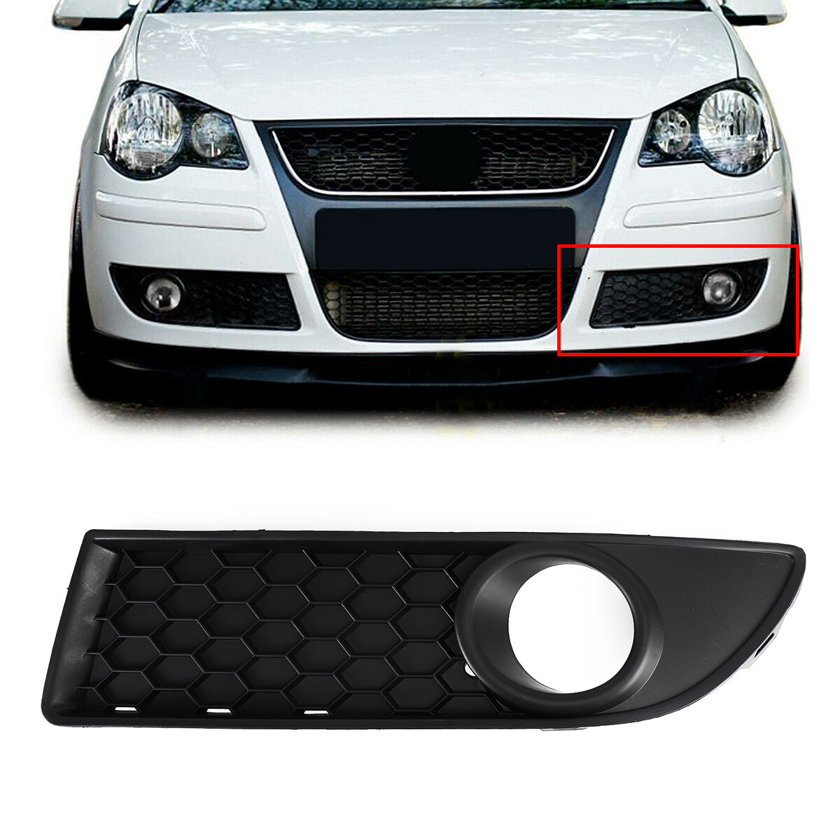 2005-2009 VW Polo 9N3 GTI Honingraatstijl onderste grille vooraan