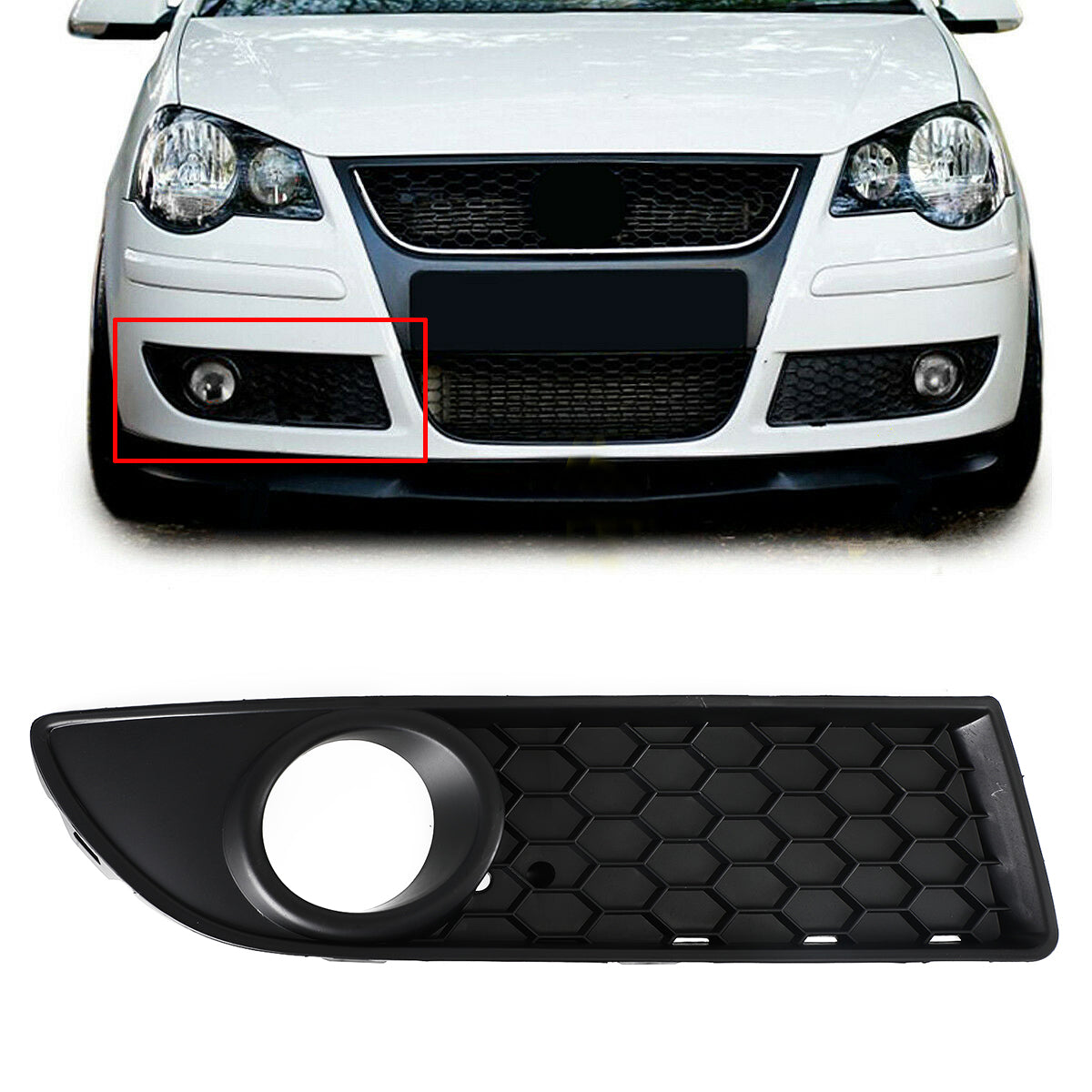 2005-2009 VW Polo 9N3 GTI Honingraatstijl onderste grille vooraan