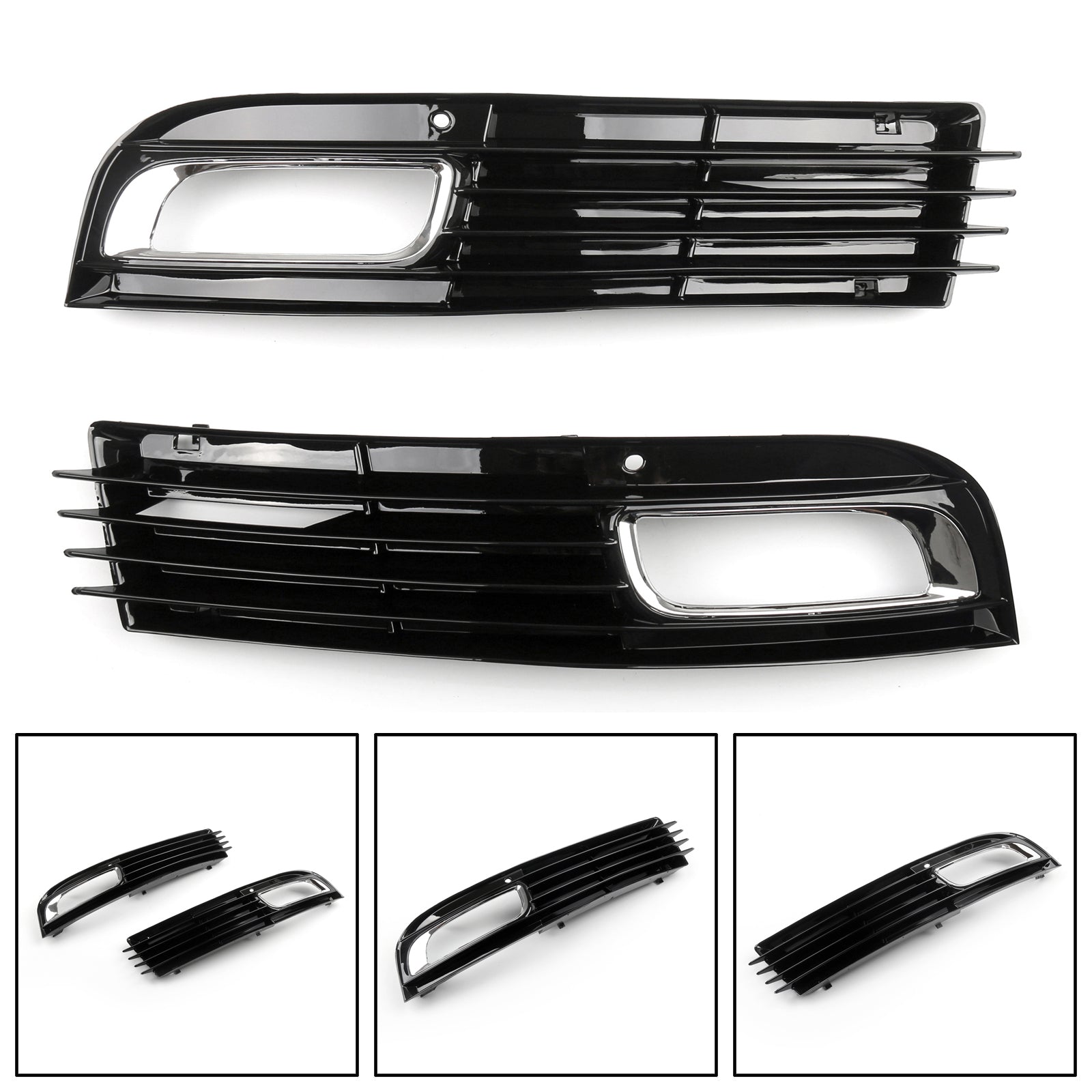 2008-2010 Audi A8 D3 ABS auto Dolnú mriežku GRILL FOG GRILL GRIL S/Chrome generic