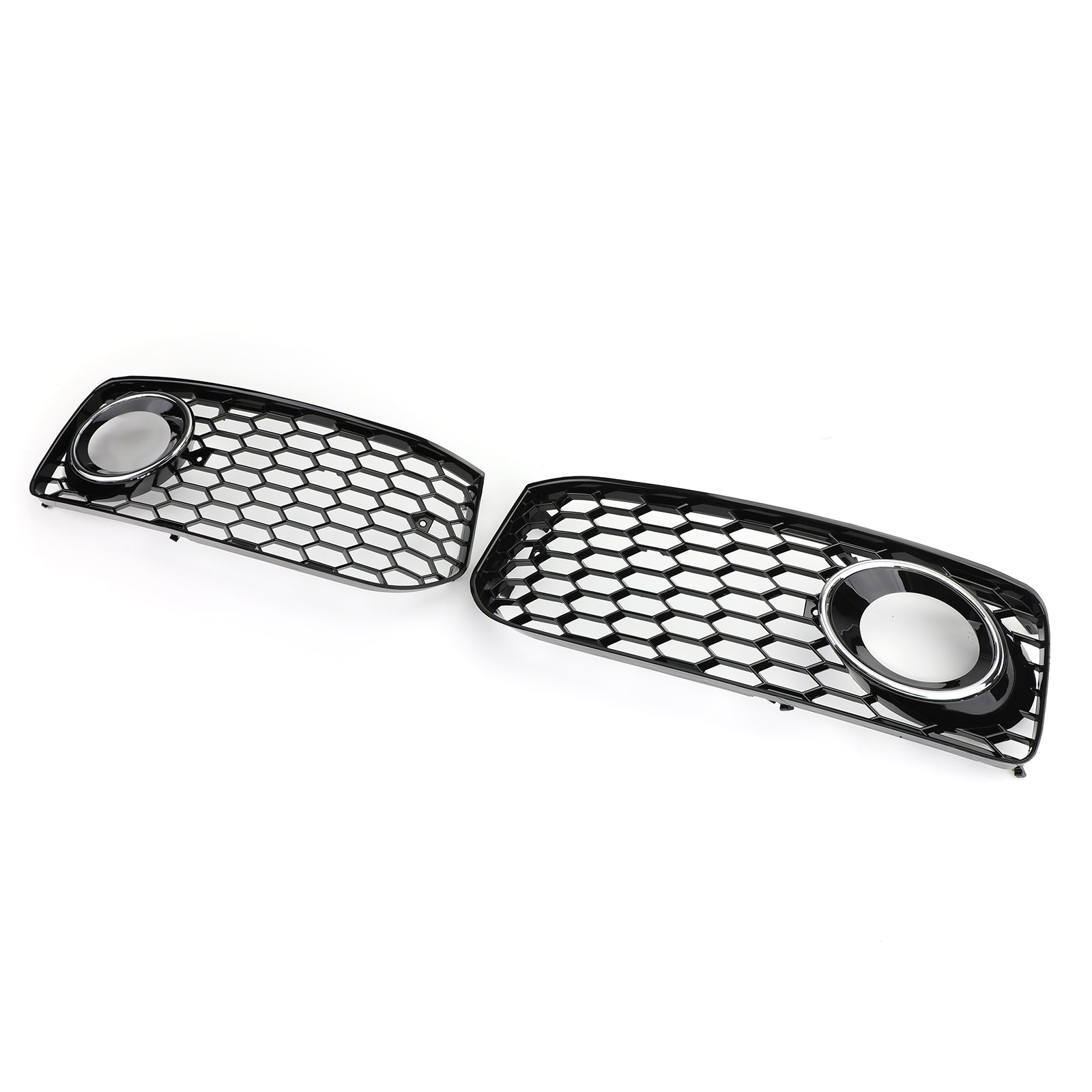L+R Fog Light Grill Grille med trim för Audi A5 S-Line S5 B8 RS5 2008-2012 Generic