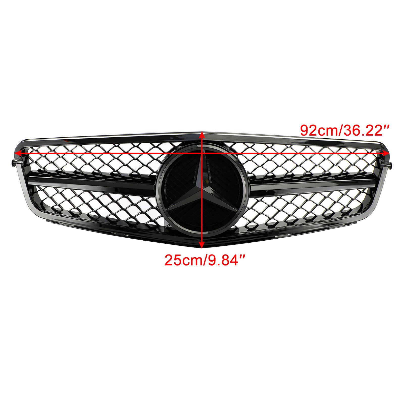 2008-2014 BENZ W204 C-Class C63 Style Gloss Black Grill Grille Generic