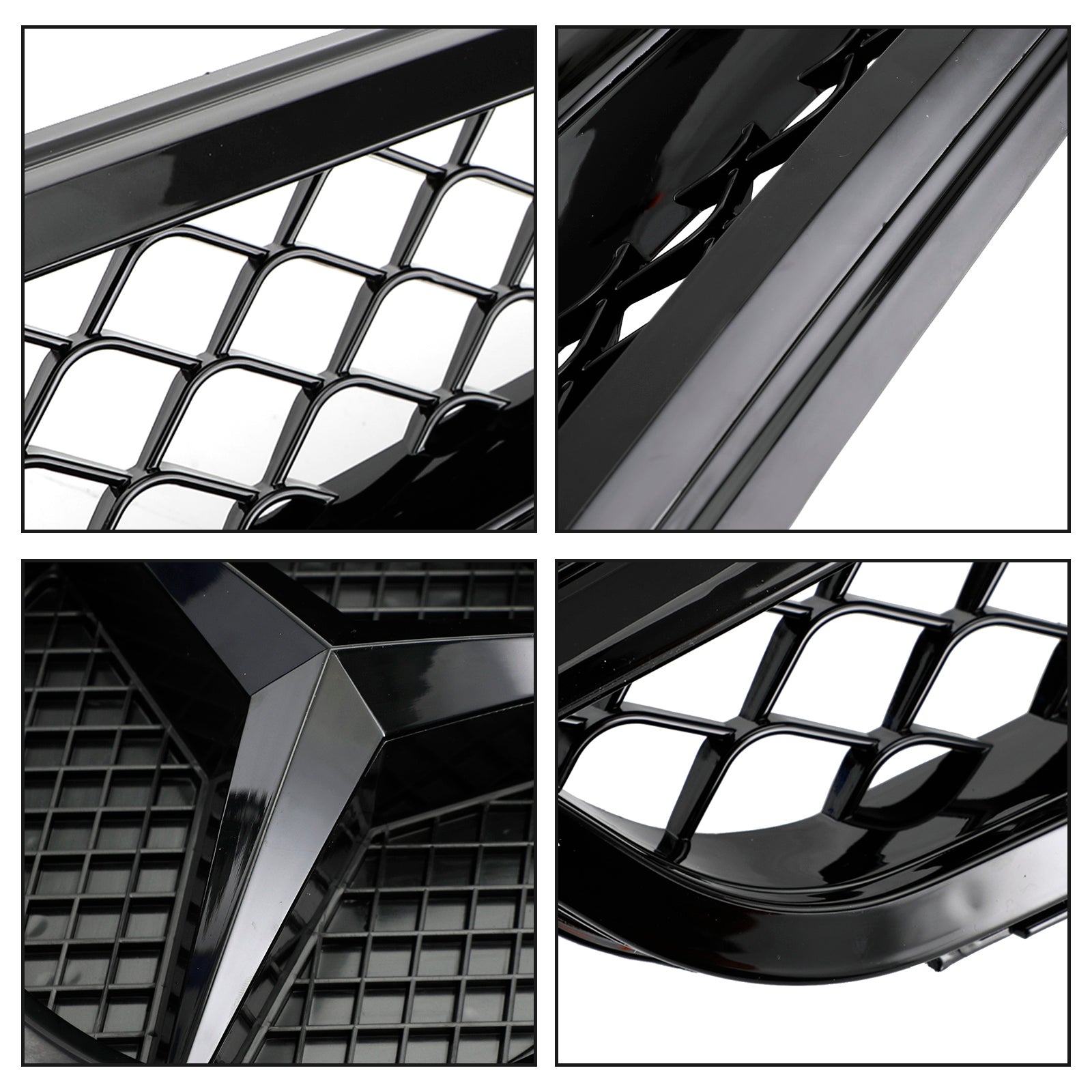 2008-2014 BENZ W204 C-Class C63 Style Gloss Black Grill Grille Generic