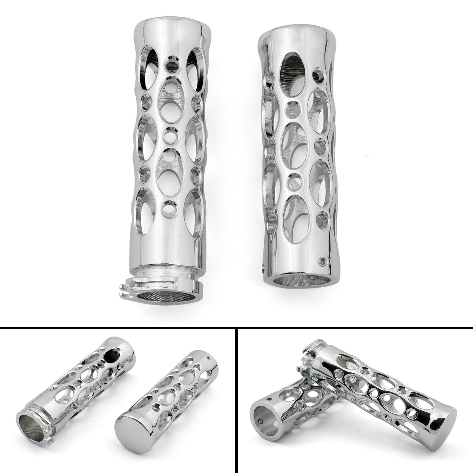 Motorcykel 1 Handgrepp för Honda Suzuki Yamaha Kawasaki Harley Chopper Cruiser Generic