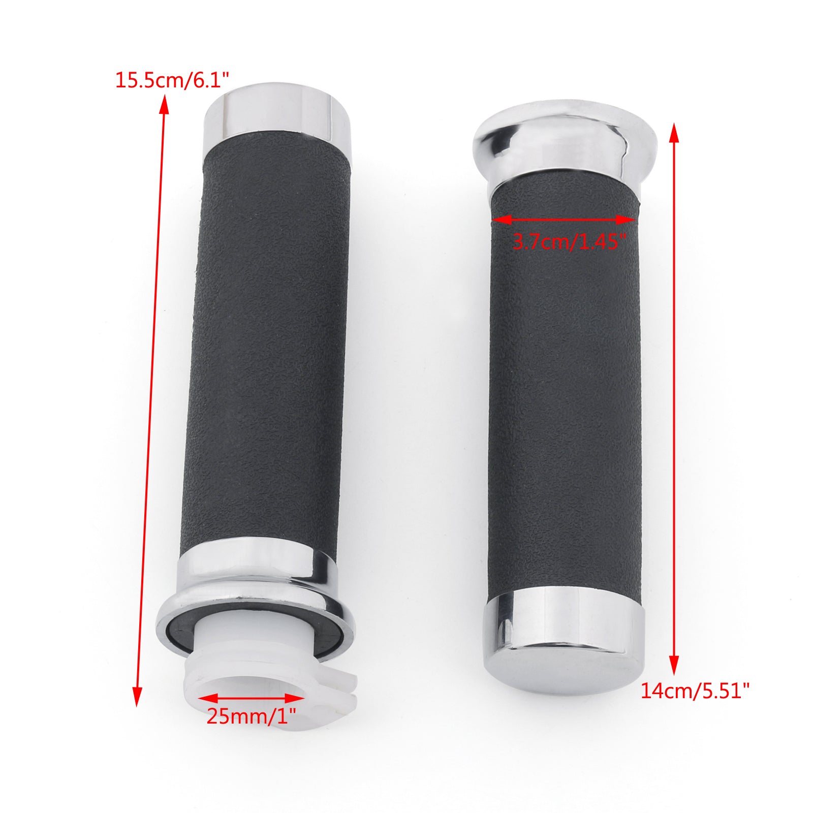 Puños cromados para Yamaha Honda Magna Shadow 600 750 Spirit 1100 VT 1300 VTX 1800 genérico