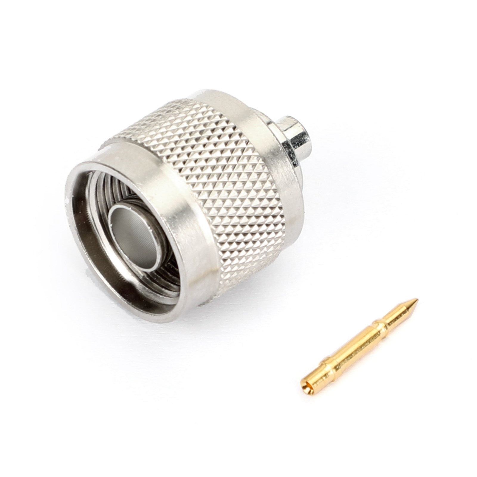 10 ks N spájkovacích zástrčiek, samec, RF konektor, spájkovanie pre polotuhé...141" RG402 Rovný