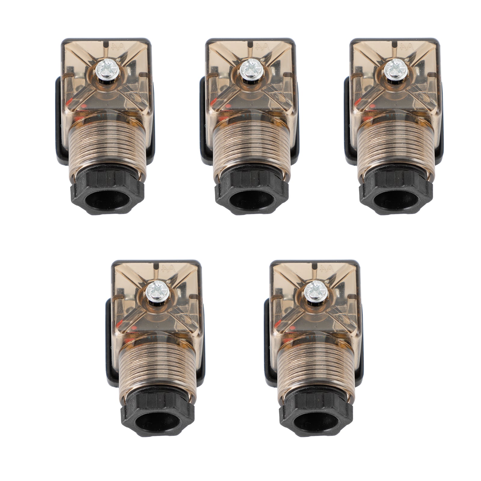 5st Transparent magnetventilspol 4 -stiftskontaktanslutningstillbehör