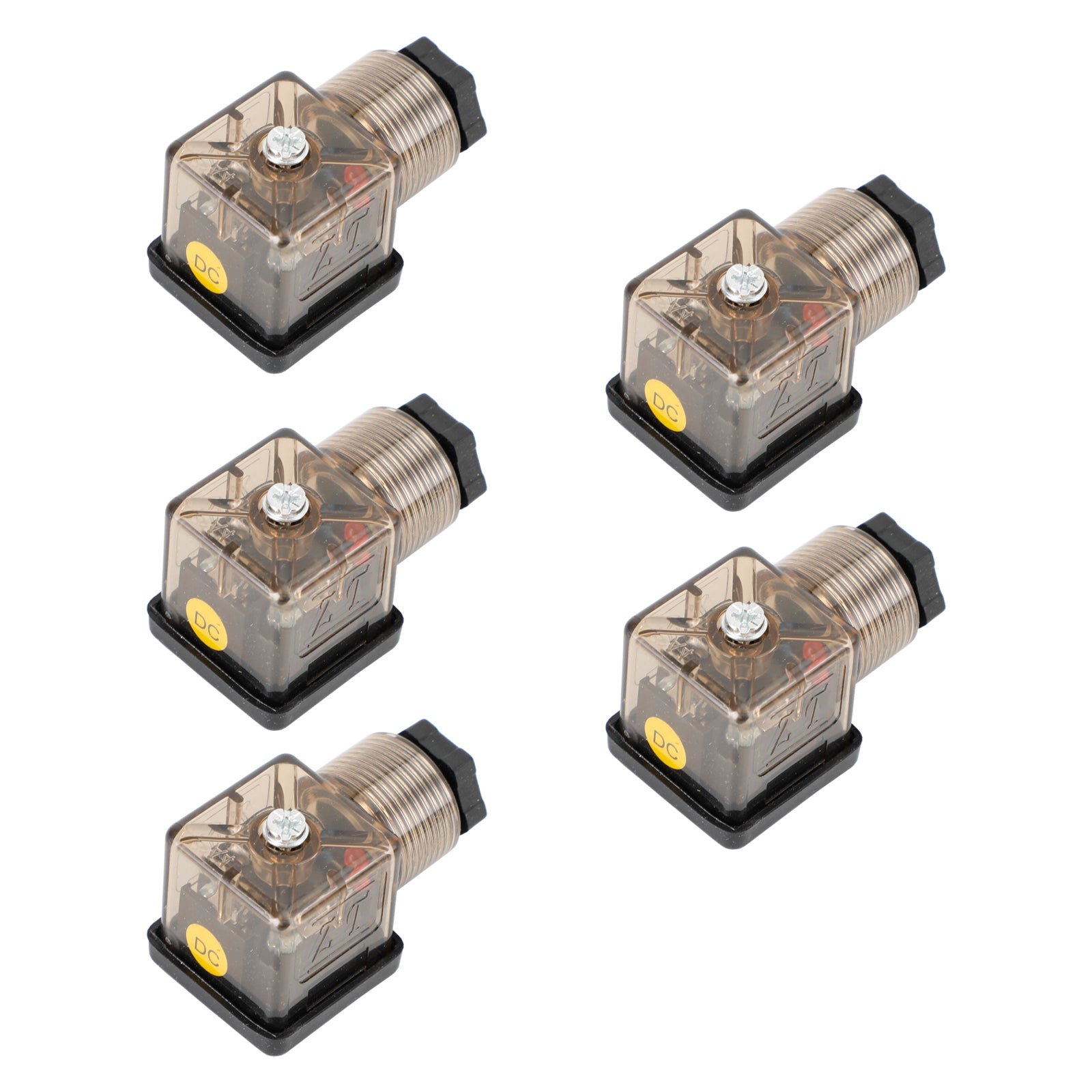 5st Transparent magnetventilspol 4 -stiftskontaktanslutningstillbehör