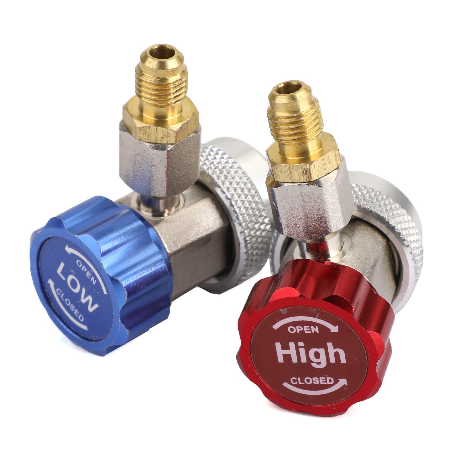 2x R134A Quick Connector Adapter Coupler Auto A/C Manifold Gauge Low/High HVAC