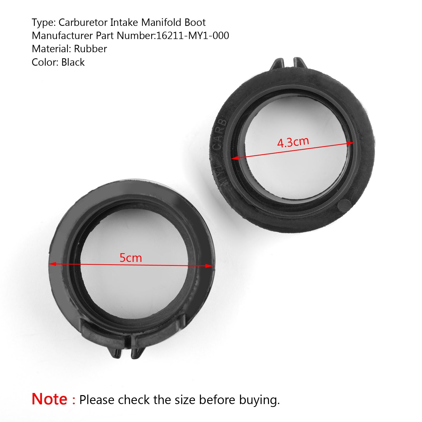 Forgasserinntaksmanifoldstart for Honda XRV 750 Africa Twin 1993-2003 Generic