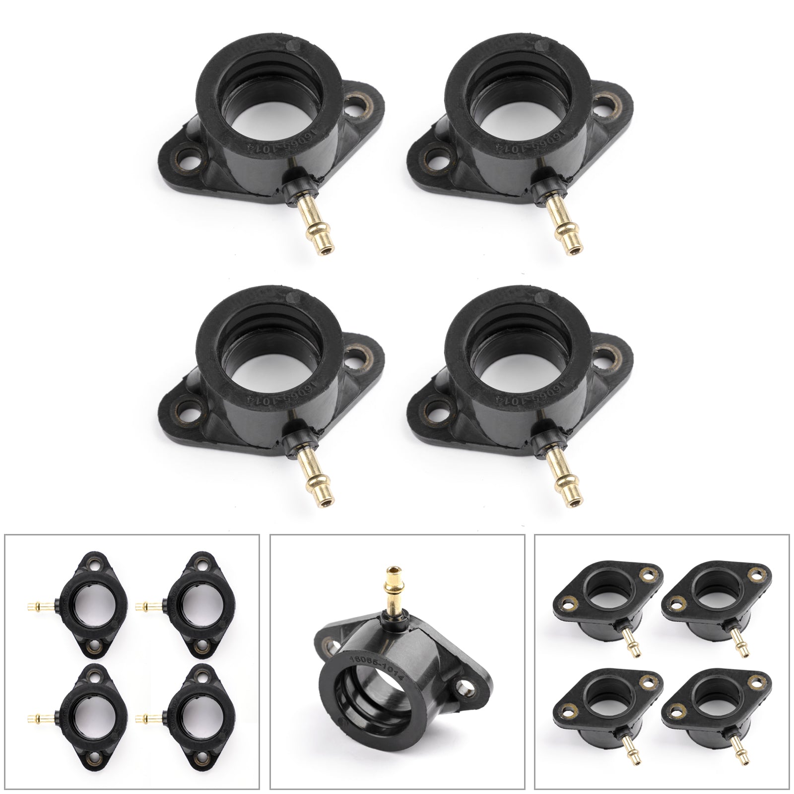 4 bottes de collecteur d'admission Carb pour Kawasaki Z400J KZ500B KZ550 Ltd 16065-1014 générique