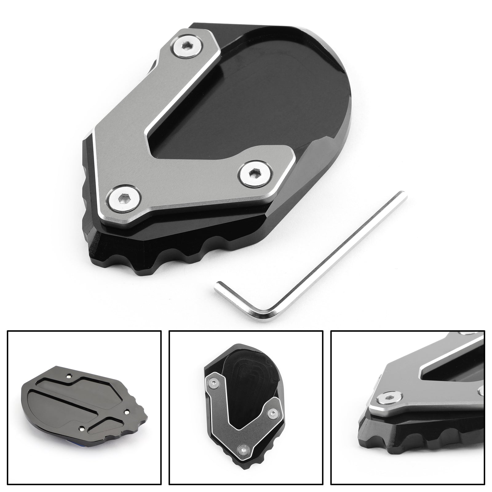 CNC Kickstand Side Stand Plate Extension Pad for BMW R1200 GS ADV 2017-2018 Generic