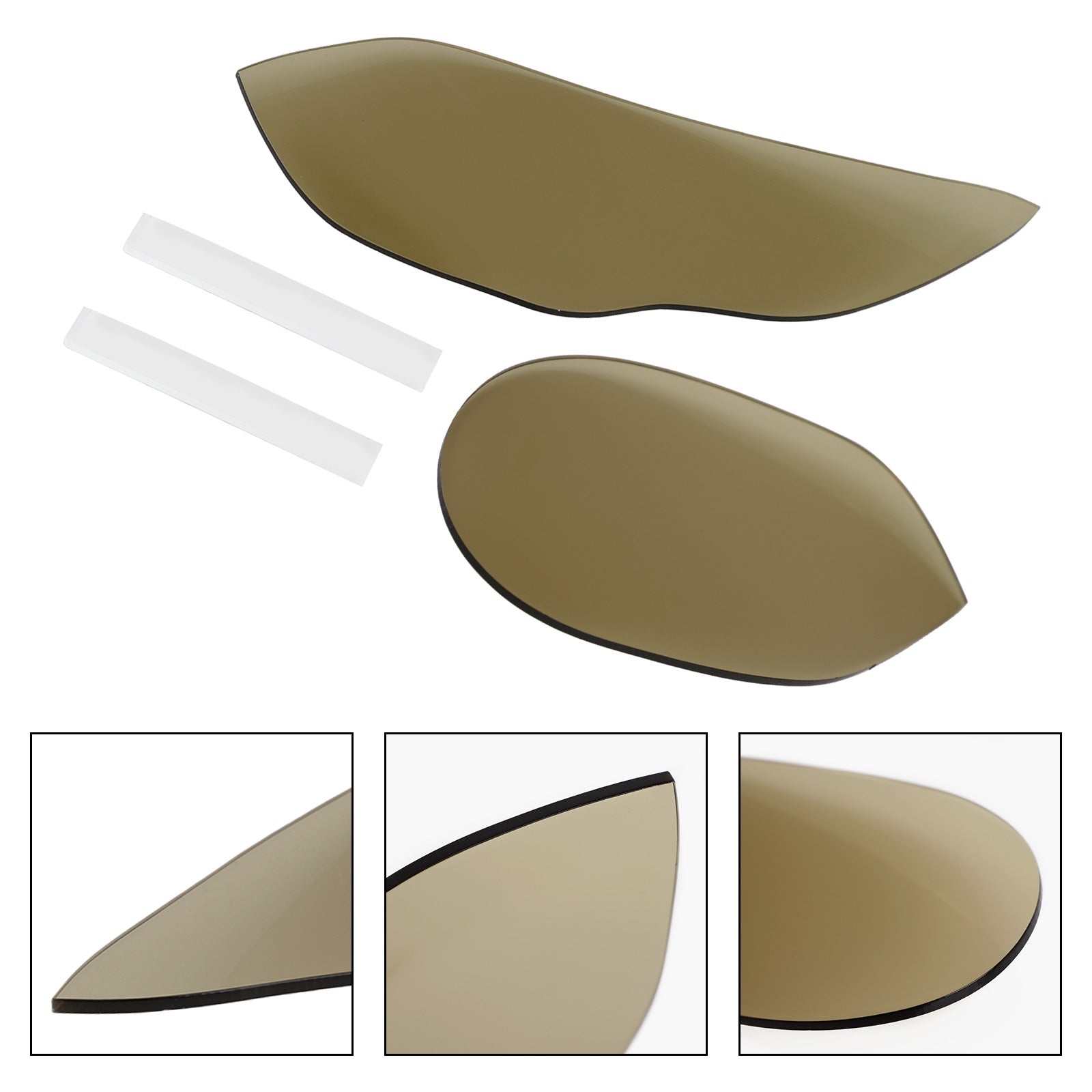 Lente de lámpara delantera protección de lente de faro apto para Bmw S1000Rr 2015-2018 humo genérico