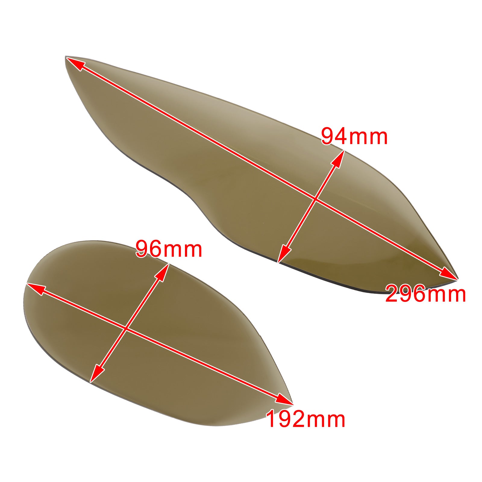Lente de lámpara delantera protección de lente de faro apto para Bmw S1000Rr 2015-2018 humo genérico