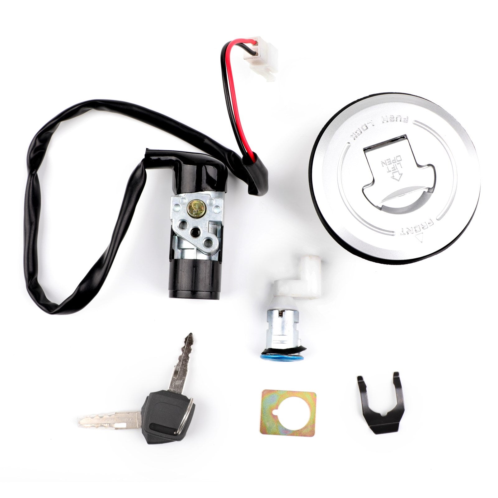 Interruptor de ignição Trepa de gás combustível Chave de trava de assento Conjunto 35010-KPP-860 Para Honda CBR125R 2004-2010