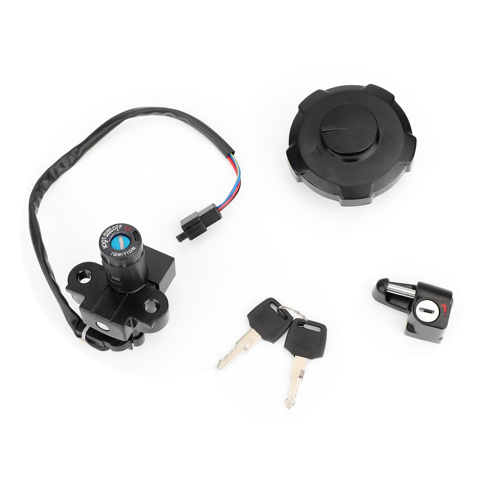 Honda XR650 XR650L 1993-2017 Interrupteur d'allumage Bouchon de gaz de carburant Jeu de clés de verrouillage du siège