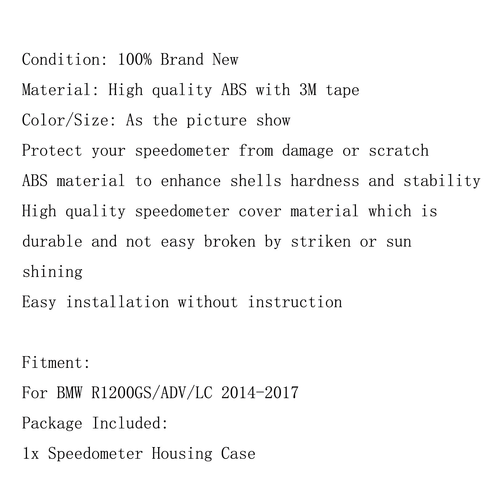 Tachymètre COUVERTURE CLUSTRUMENT ASSION POUR BMW R1200GS LC ADV 2013-2017 générique