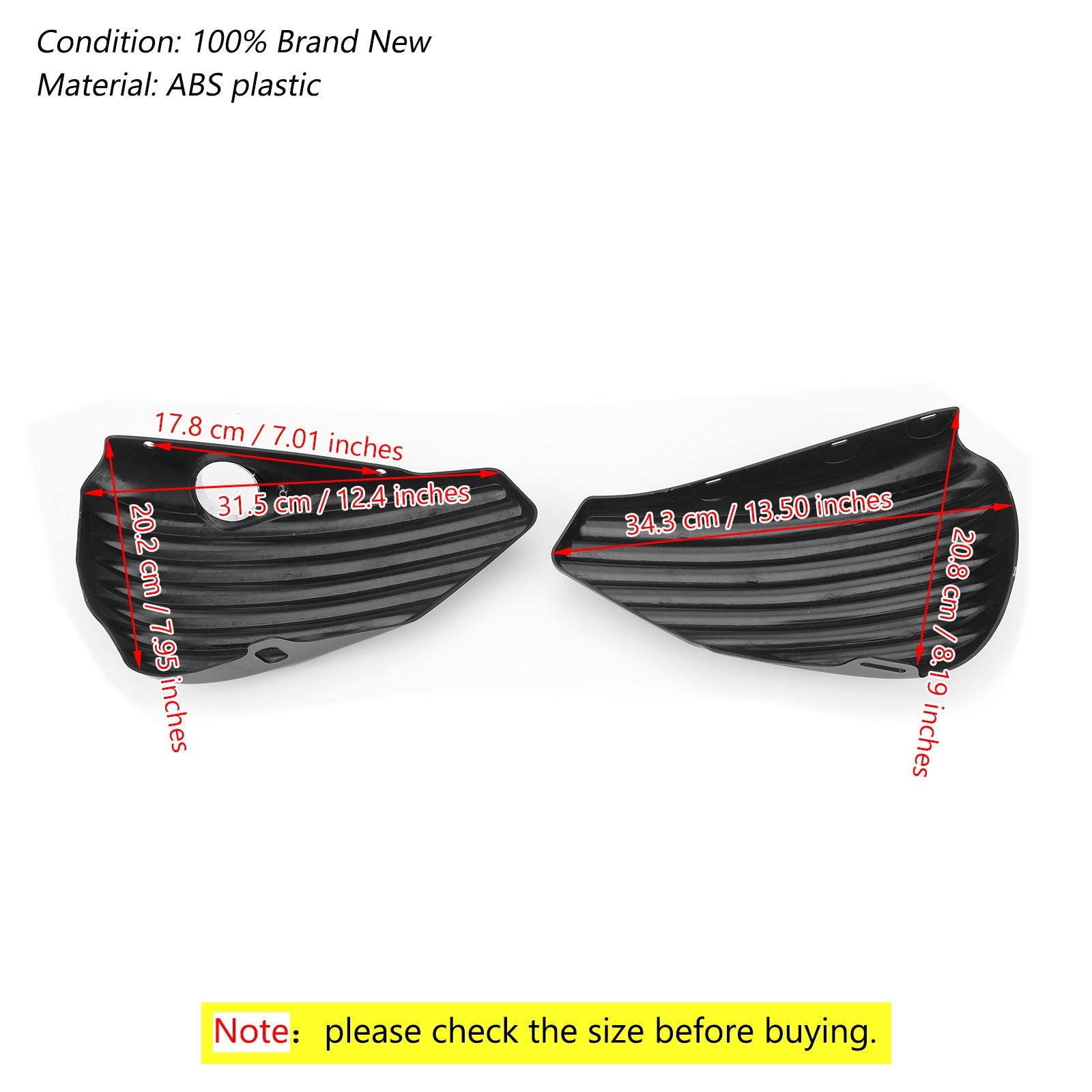 1 par batterisidan för Sportster 2004-2013 XL883 XL1200 1200 883 48 72 Generisk