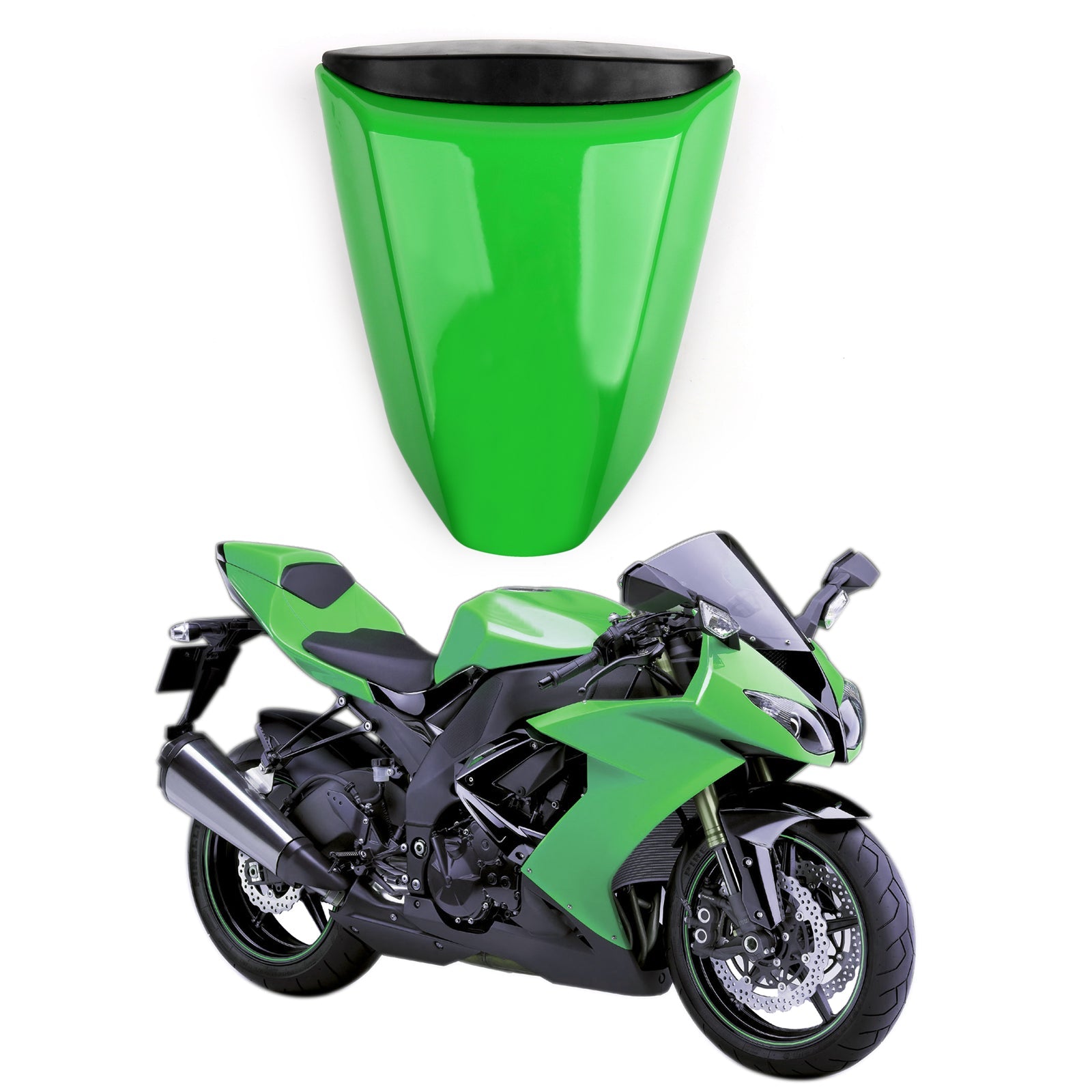 Bakre säte mässan täcker cowl för kawasaki zx10r zx 10r 2008-2009 generisk