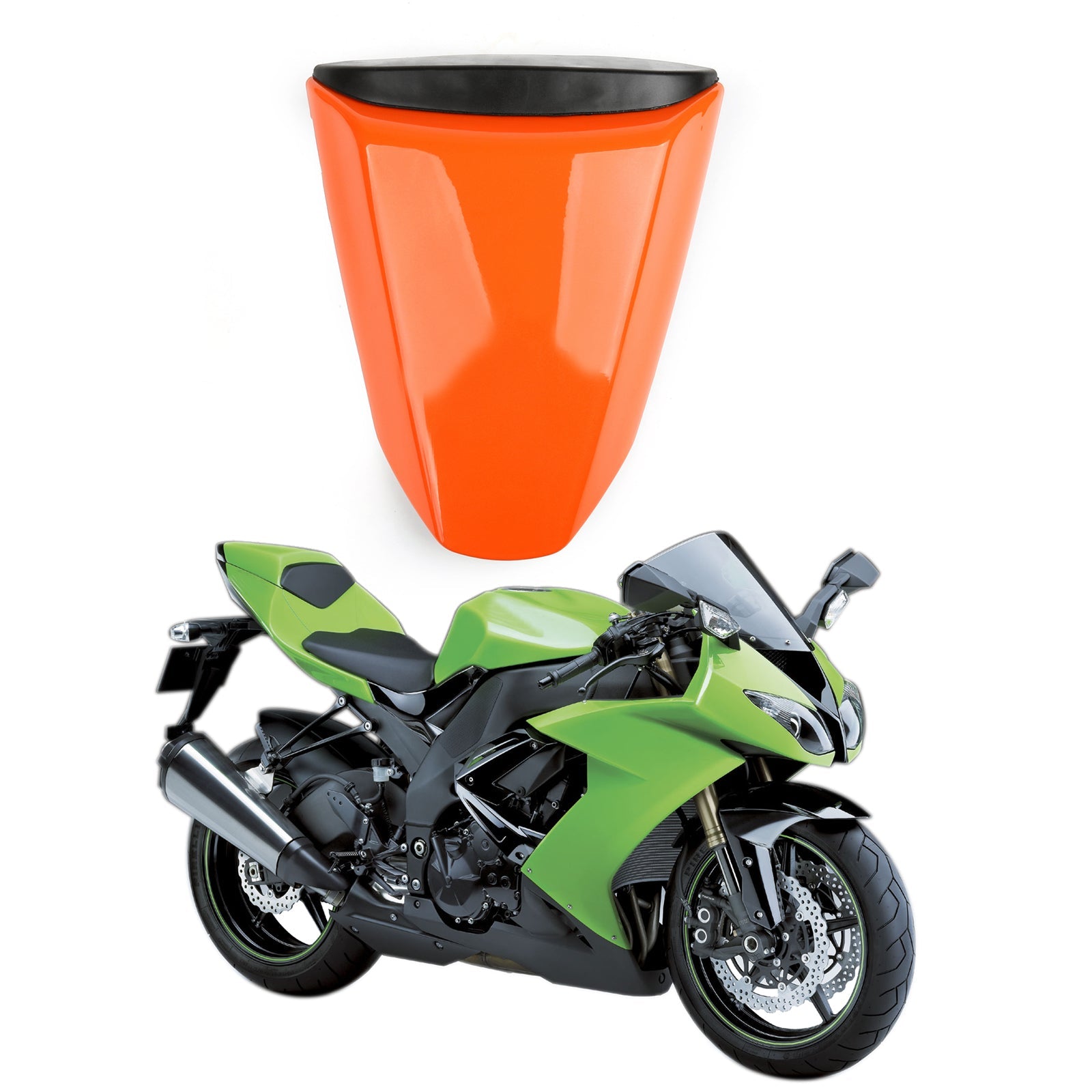 Bakre säte mässan täcker cowl för kawasaki zx10r zx 10r 2008-2009 generisk