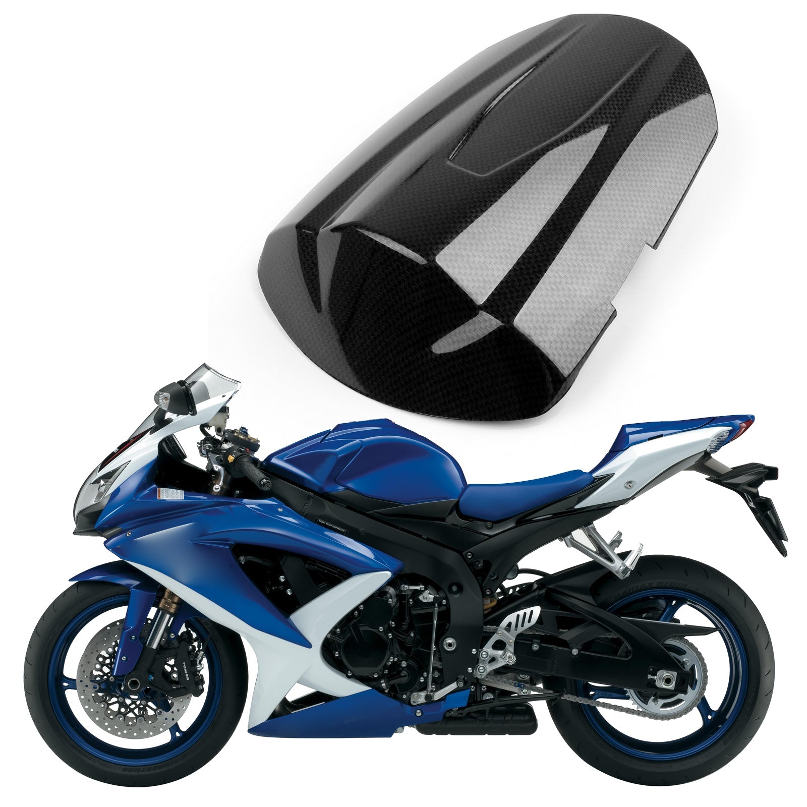 Baksätets mässa omslag för Suzuki GSXR600 GSXR750 2008-2009 K8 Generic