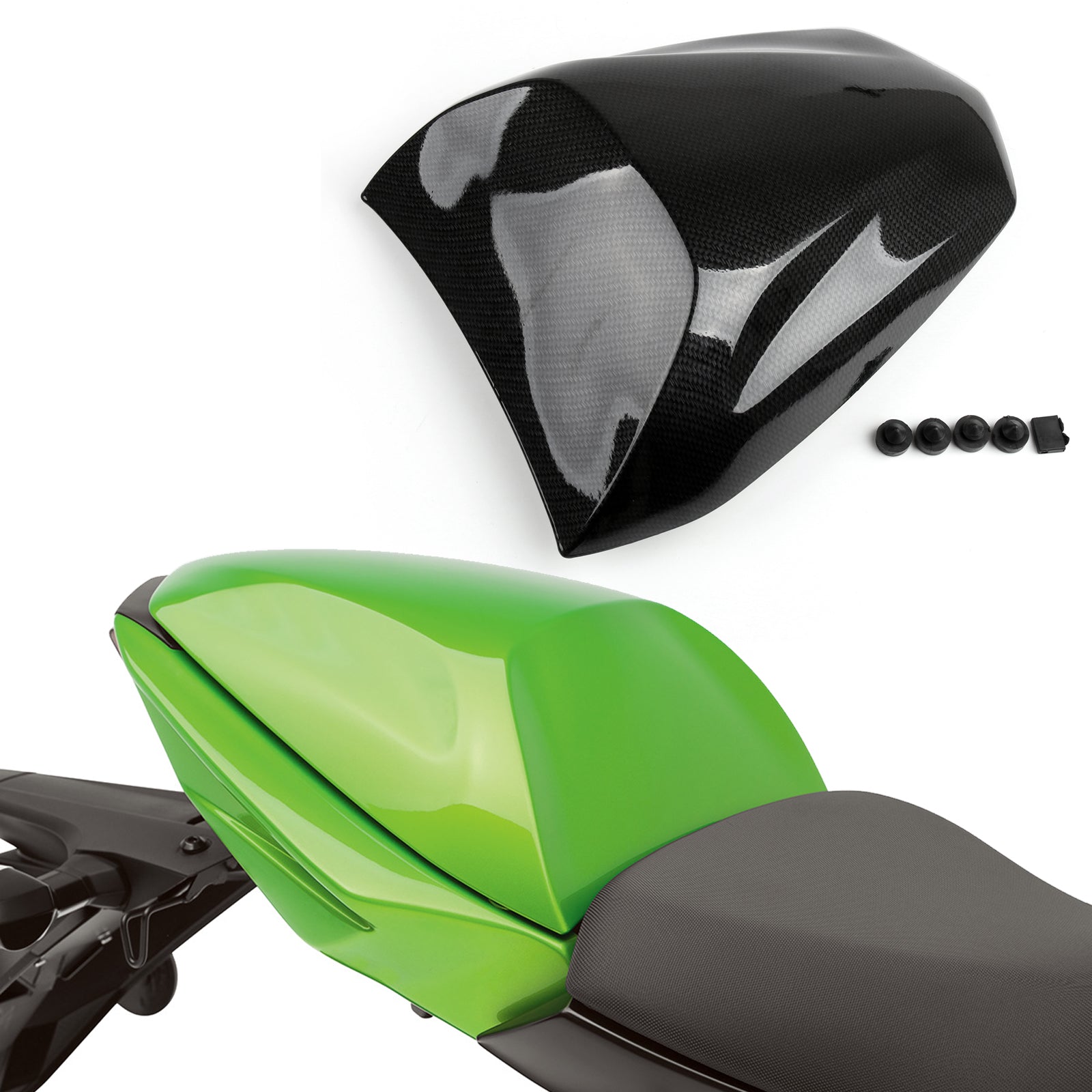 Bakre PALGER PASSENGER SEAT COVER COLL FÖR KAWASAKI NINJA 650 ER6F ER6N 400 GENERISKA