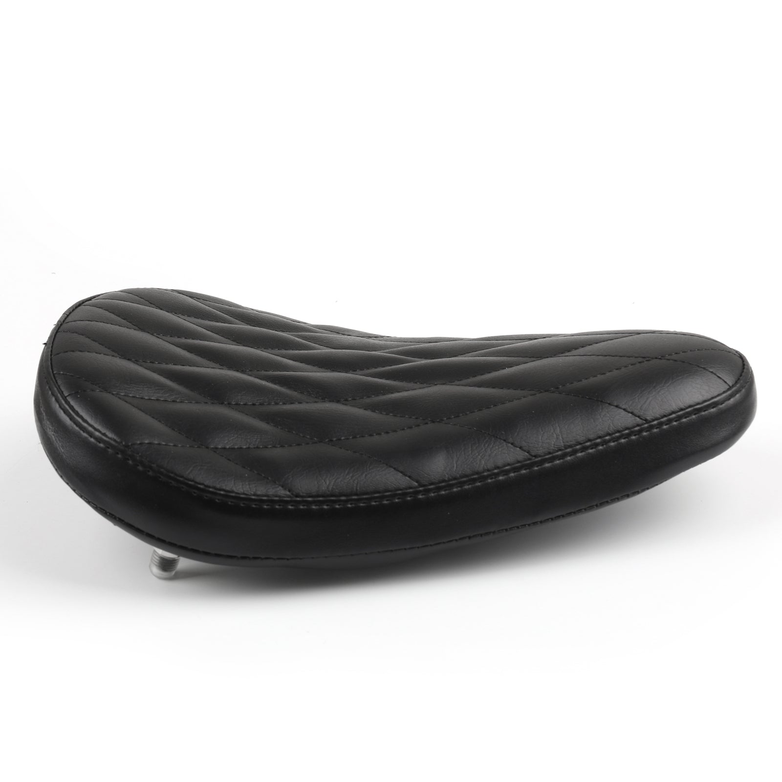 Motorsykkel Diamond Leather Solo Saddle Seat for Chopper Bobber Custom SX CB 650 Generisk