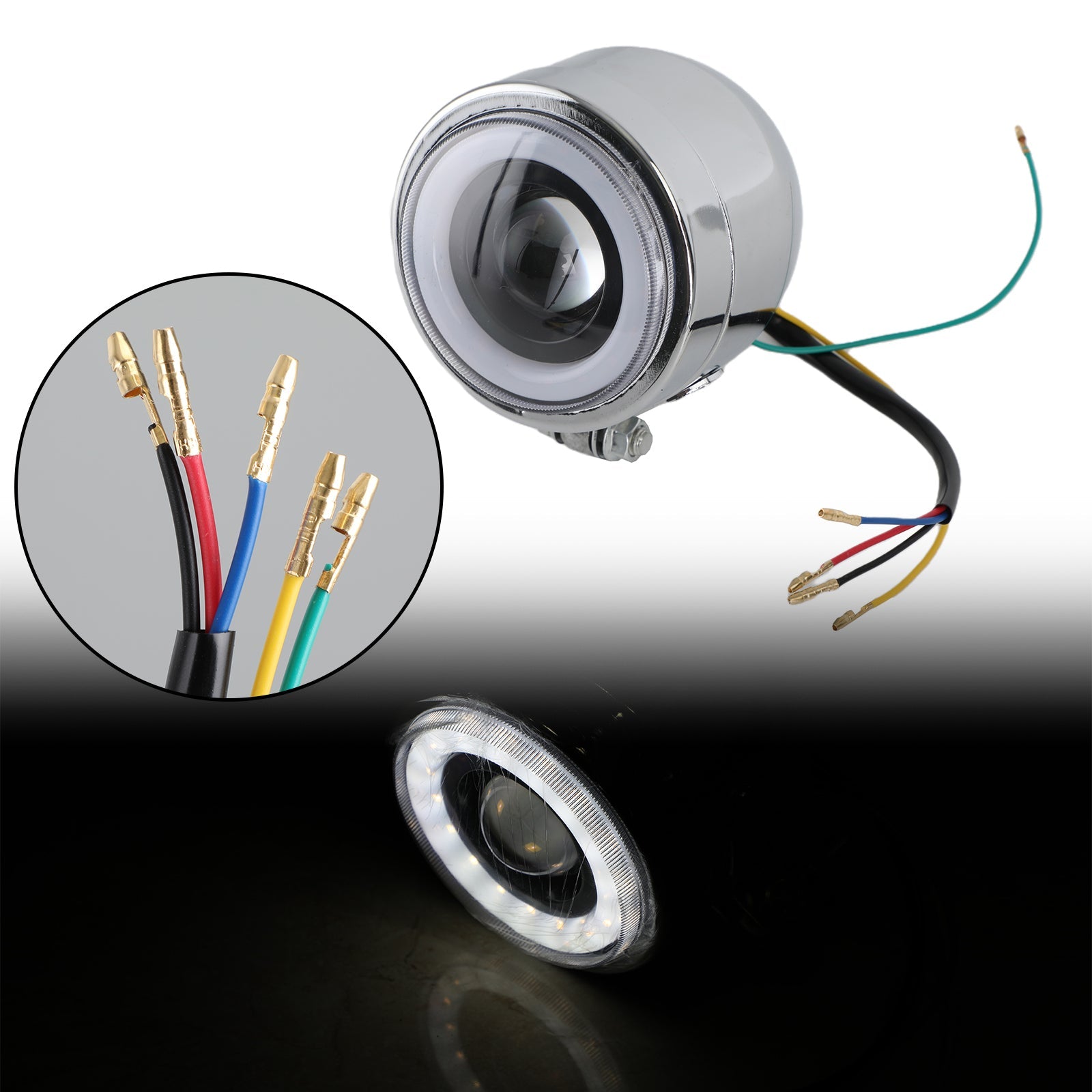 4.3"Motorcykelstrålkastare U5 12V LED Dimstrålkastare Generisk