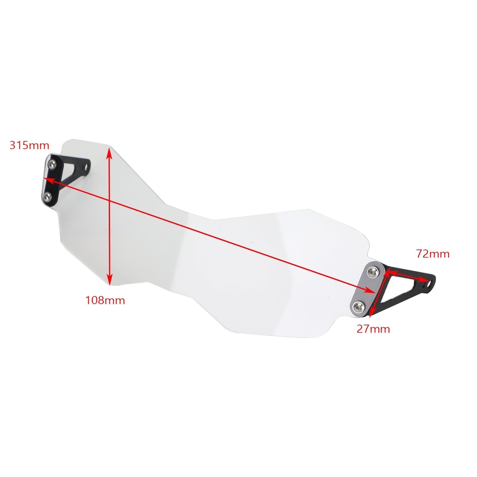 20+ tr Tiger 900 900GT Front frontlys vaktbeskytter klart